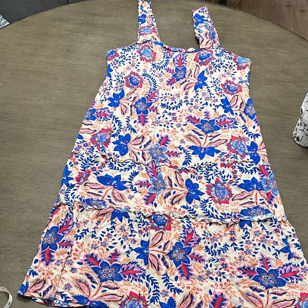 Floral Sleeveless Midi Dress